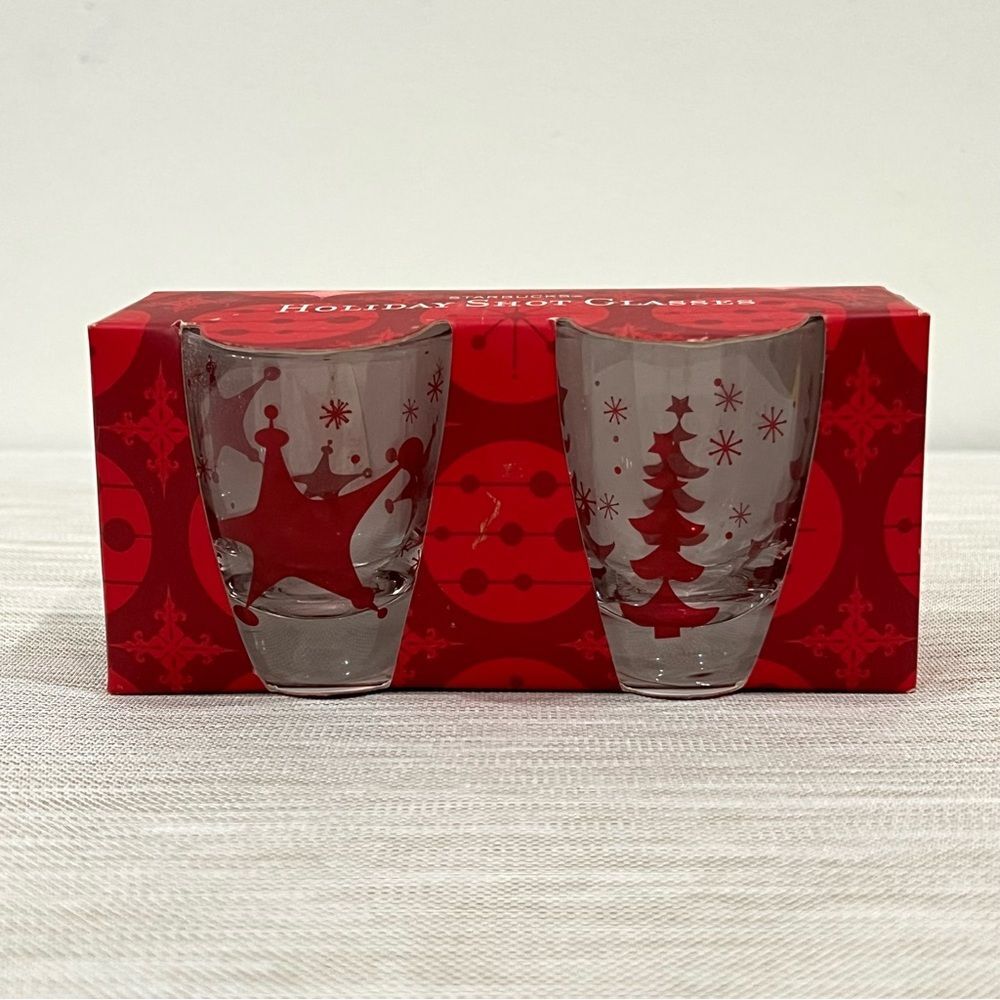 2006 Starbucks Holiday Shot Glasses